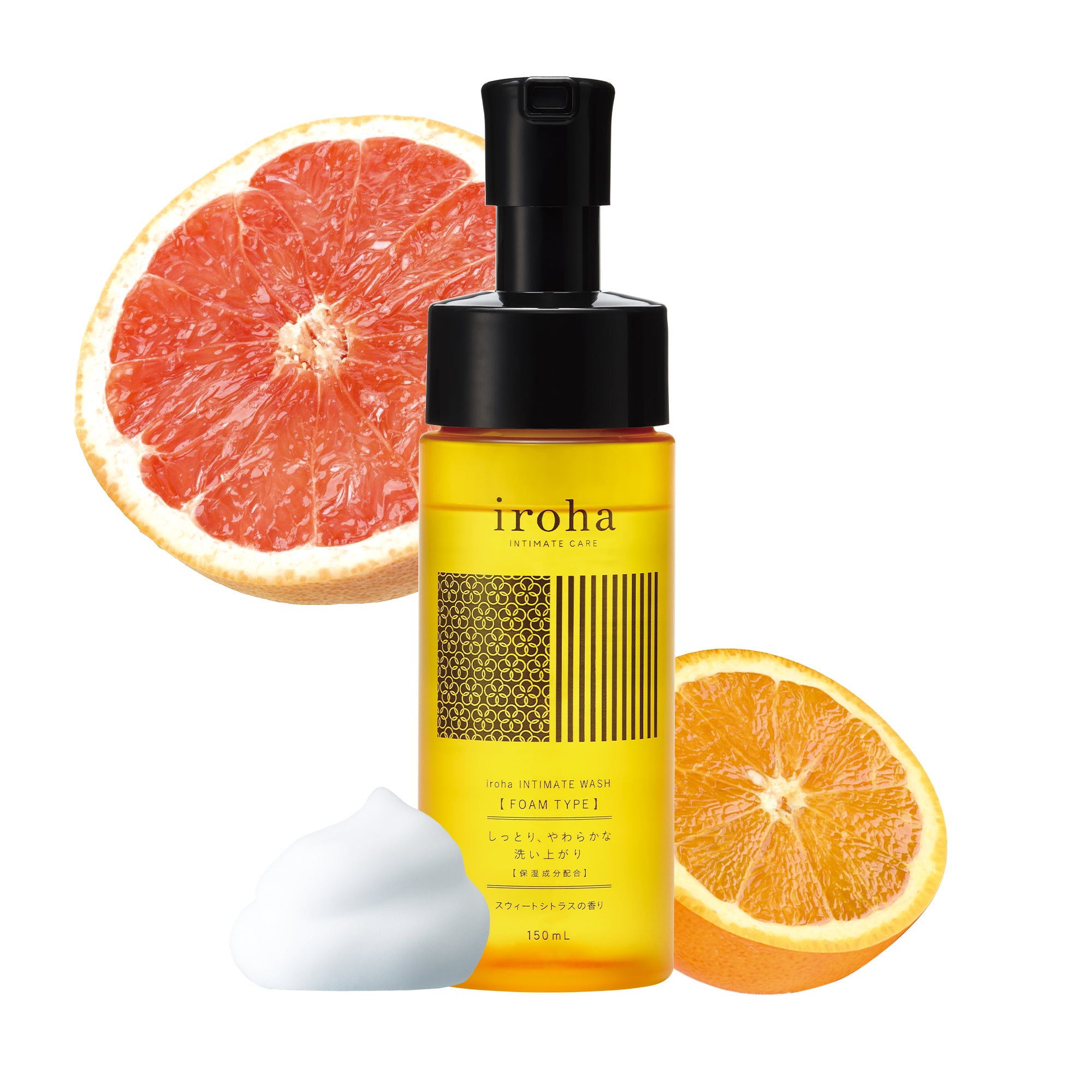 iroha INTIMATE WASH [FOAM TYPE] Sweet Citrus Set